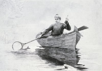 Fly Fishing on Saranac Lake by Winslow Homer